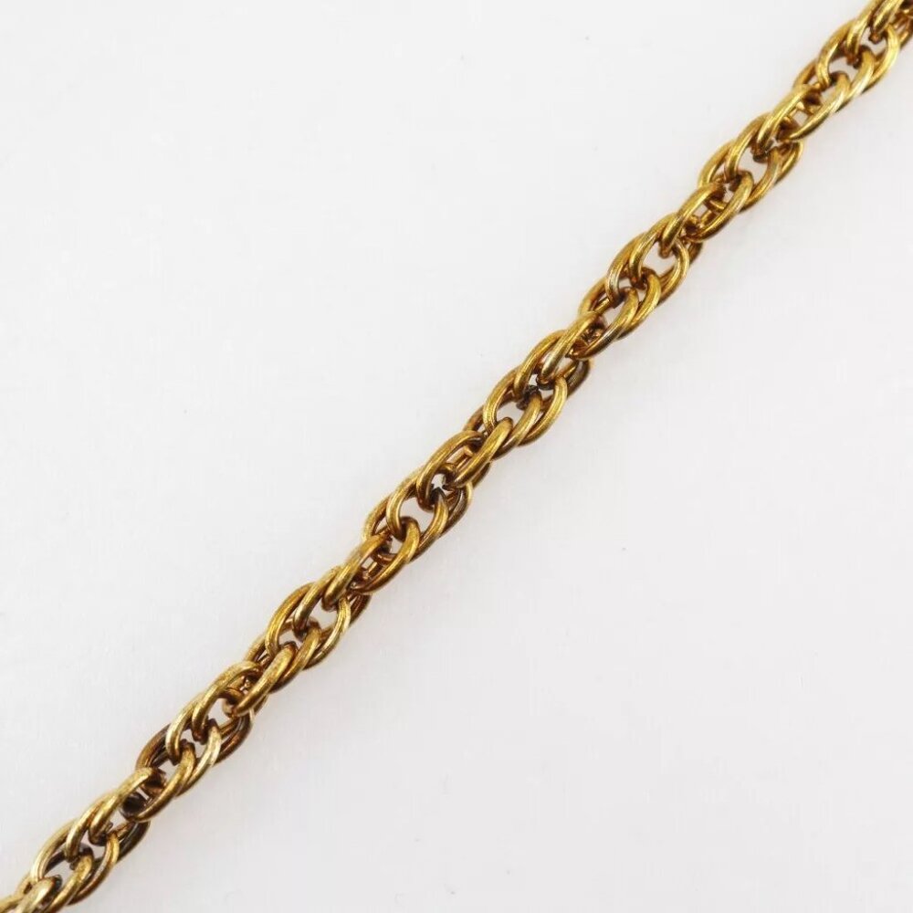 CHANEL COCO Mark Necklace vintage Plated Gold 36.4g Women - Picture 8 of 8